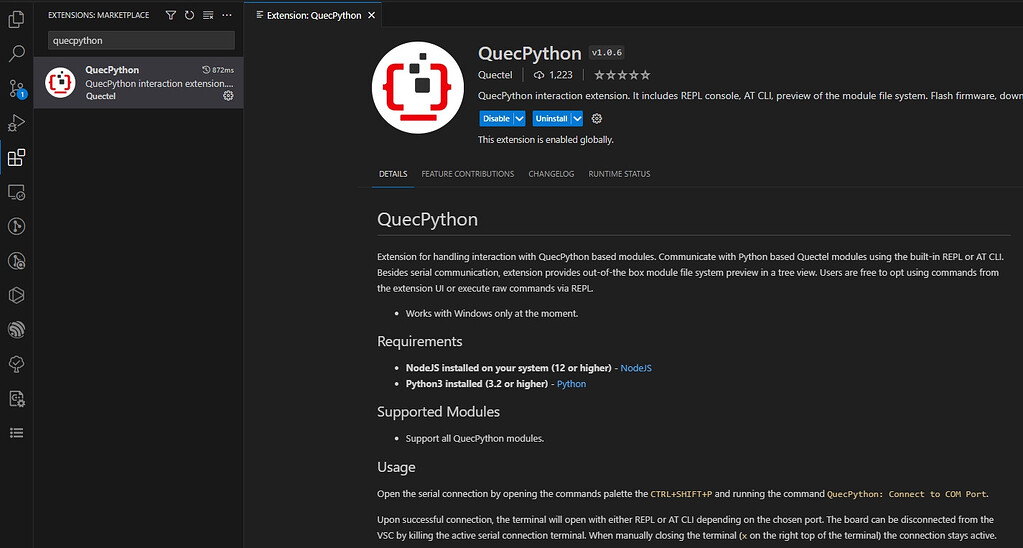 QuecPython 的 VScode 环境搭建和使用教程 - QuecPython - 移远支持社区